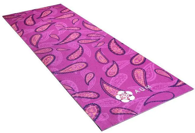 Alt view image 4 of 7 - AUM 4mm Soft Foam Tech Lilla Series Yoga Exercise Mat - 68" x 24" (Lotus Petals A3)