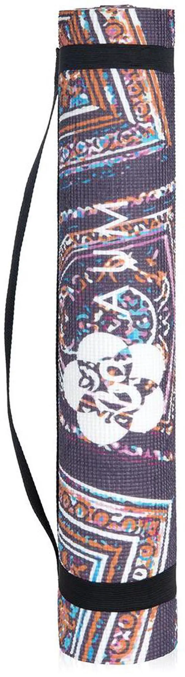 Alt view image 2 of 7 - AUM 4mm Soft Foam Tech Lilla Series Yoga Exercise Mat - 68" x 24" (Kaleidoscope B2)