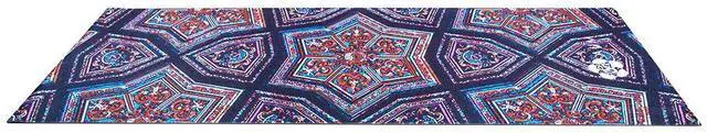 Alt view image 5 of 7 - AUM 4mm Soft Foam Tech Lilla Series Yoga Exercise Mat - 68" x 24" (Kaleidoscope B2)