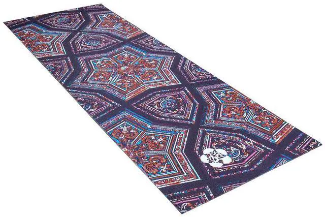 Alt view image 4 of 7 - AUM 4mm Soft Foam Tech Lilla Series Yoga Exercise Mat - 68" x 24" (Kaleidoscope B2)
