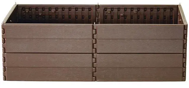 Alt view image 8 of 8 - modern home raised garden bed kit - stackable hexagon modular flower/planter kit (set of 4)