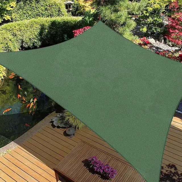 Main image of Modern Home Sail Shade Square  - 16.5' x 16.5' UV Sun Blocking Canopy (Green)