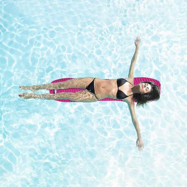 Alt view image 5 of 7 - California Sun Deluxe Unsinkable Ultra Soft Foam Cushion Pool Plank (Pink)