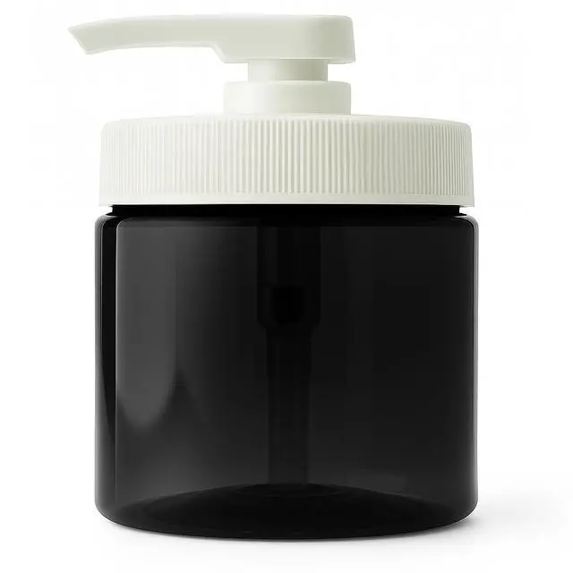 Alt view image 2 of 7 - Royal Massage 16oz Massage Oil/Lotion/Cream Pump Jar with Locking Twist Top (Black/White, 1)