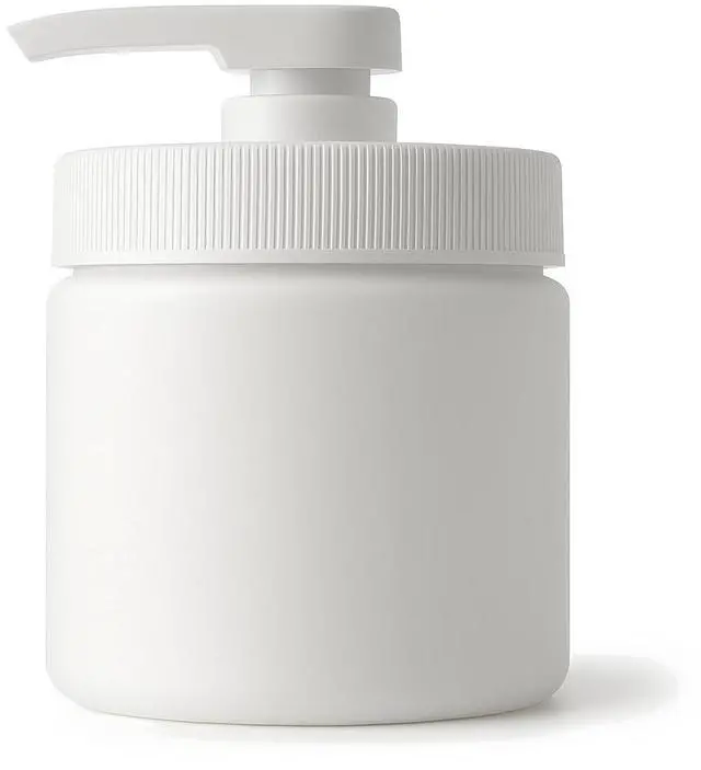 Alt view image 2 of 7 - Royal Massage 16oz Massage Oil/Lotion/Cream Pump Jar with Locking Twist Top (White/White, 1)