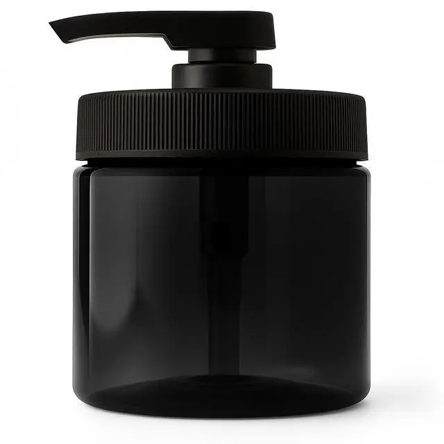 Alt view image 2 of 7 - Royal Massage 16oz Massage Oil/Lotion/Cream Pump Jar with Locking Twist Top (Black/Black, 1)
