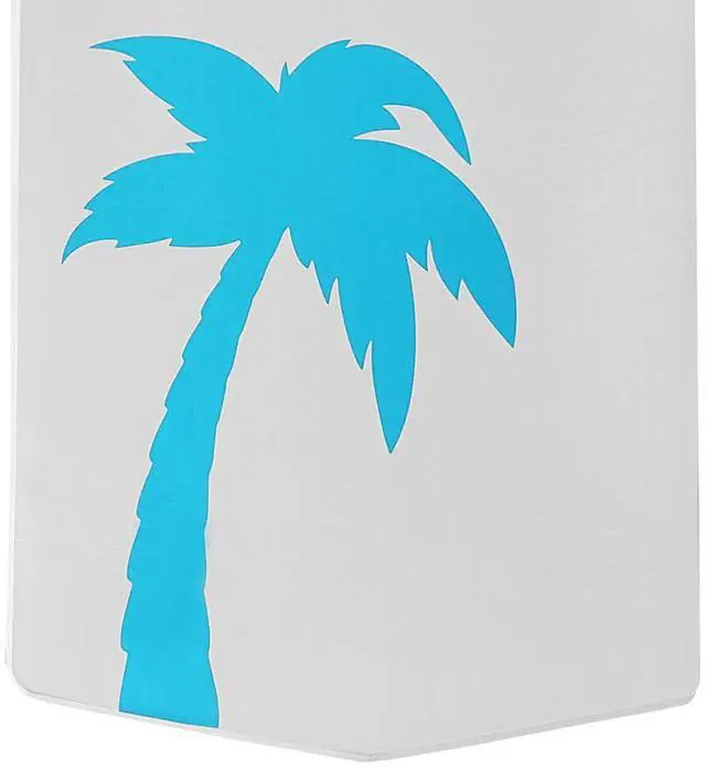 Alt view image 6 of 7 - California Sun Luxury Vinyl-Dipped Pool Float with Built-in Pillow  Soft Closed-Cell Foam Lounger for Adults, Unsinkable Water Mat (White Palm Tree)