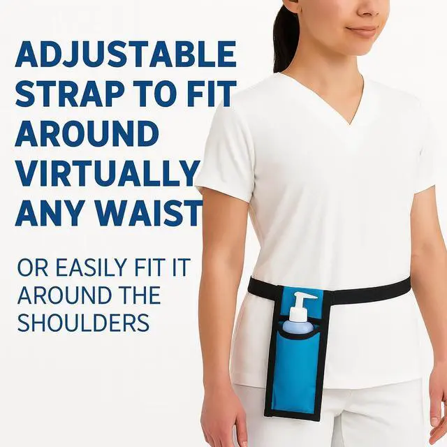 Alt view image 3 of 7 - Royal Massage Single Adjustable Massage Oil/Lotion Holster - Bottle Not Included (Purple)