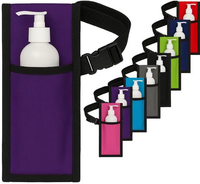 Main image of Royal Massage Single Adjustable Massage Oil/Lotion Holster - Bottle Not Included (Purple)
