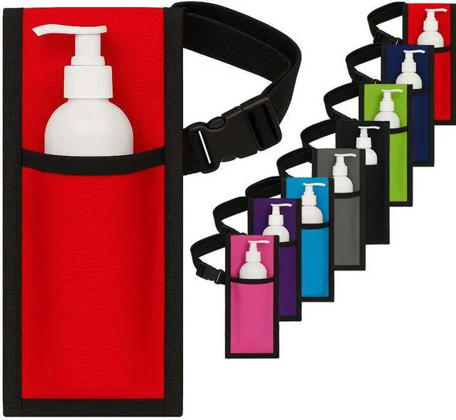 Main image of Royal Massage Single Adjustable Massage Oil/Lotion Holster - Bottle Not Included (Red)