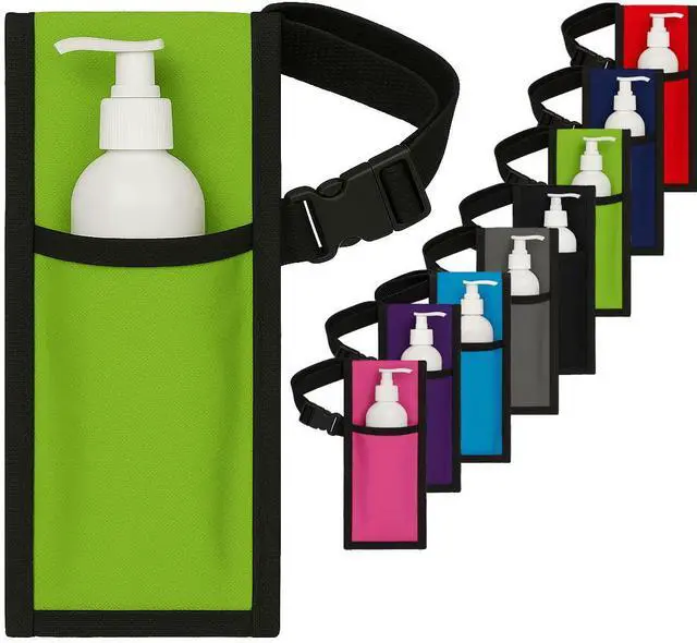 Main image of Royal Massage Single Adjustable Massage Oil/Lotion Holster - Bottle Not Included (Lime Green)