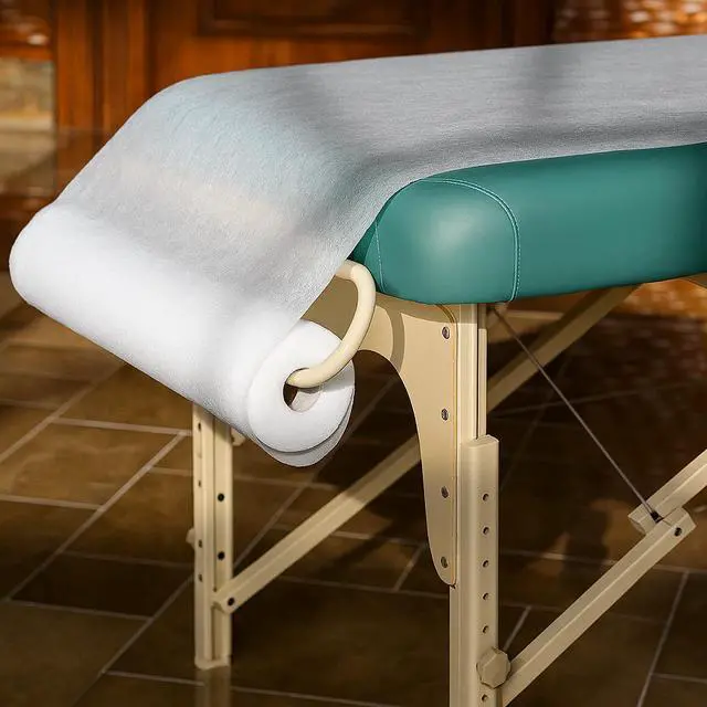 Alt view image 3 of 7 - Royal Massage Ultra-Soft Non-Woven 23.5 in Wide Disposable Massage Table Cover Rolls (100 Meters - 4 Roll Pack)