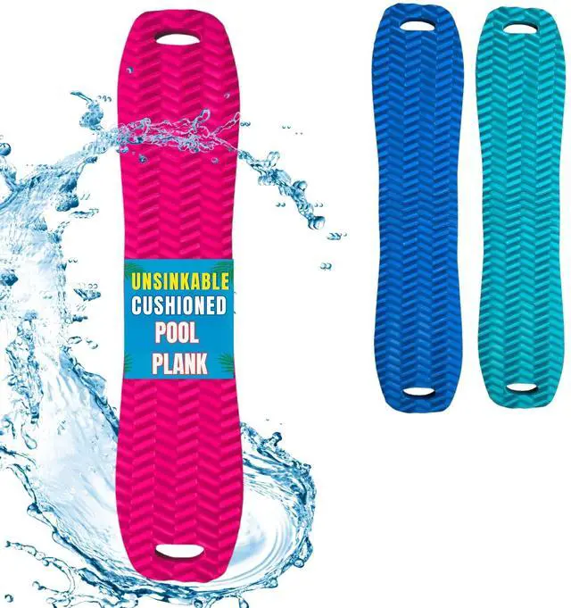 Main image of California Sun Deluxe Unsinkable Ultra Soft Foam Cushion Pool Plank (Pink)