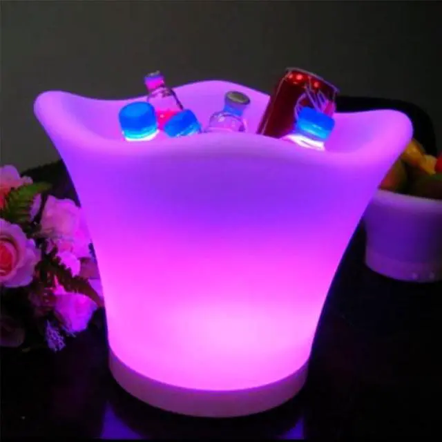 Alt view image 7 of 7 - Modern Home LED Glowing Ice Bucket w/Infrared Remote Control