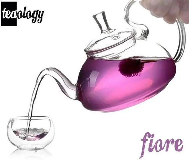 Alt view image 2 of 7 - Teaology Fiore Borosilicate Blooming Teapot and Glass Set