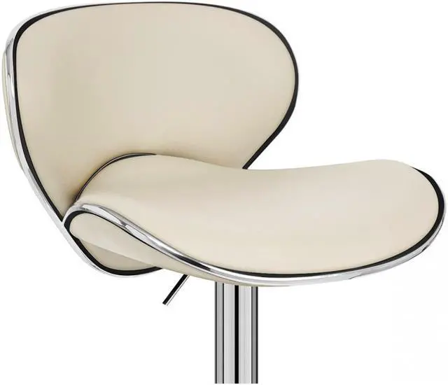 Alt view image 4 of 7 - Modern Home Kappa Contemporary Adjustable Height Counter/Bar Stool (Coffee Brown)