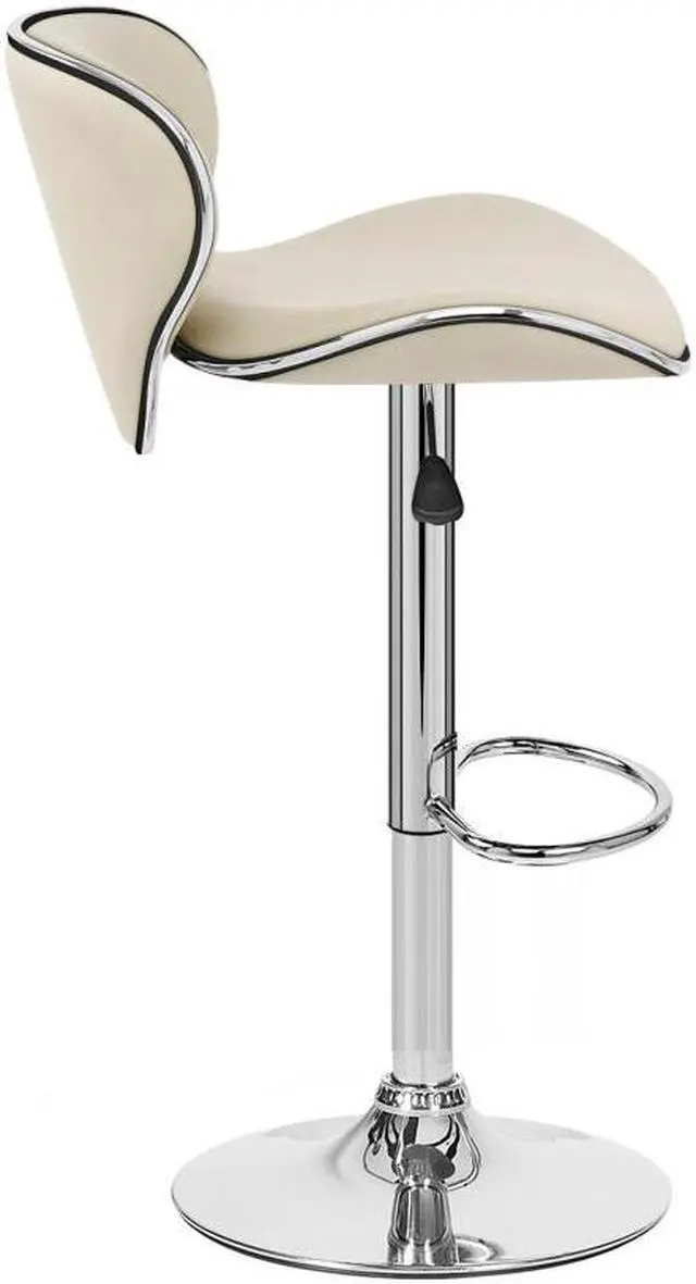 Alt view image 2 of 7 - Modern Home Kappa Contemporary Adjustable Height Counter/Bar Stool (Coffee Brown)