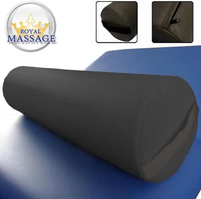 Alt view image 3 of 5 - 9" Diameter Deluxe Oversized Massage Table 25" Full Bolster - Black