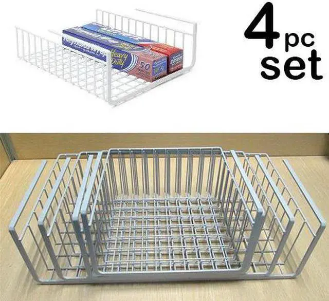 Main image of Modern Home Set of 4 Cabinet Wire Hanging Basket Shelves