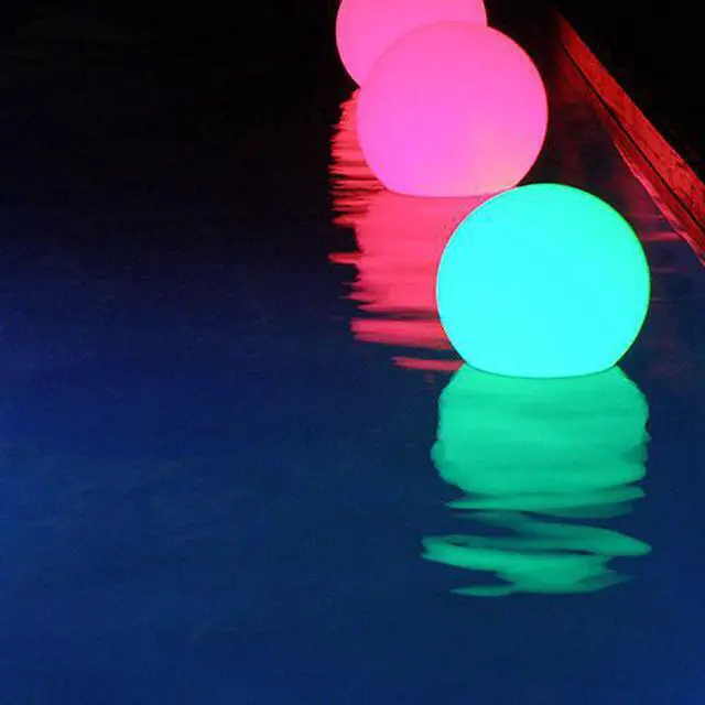 Alt view image 4 of 5 - Modern Home Deluxe Floating LED Glowing Sphere w/Infrared Remote Control (8")