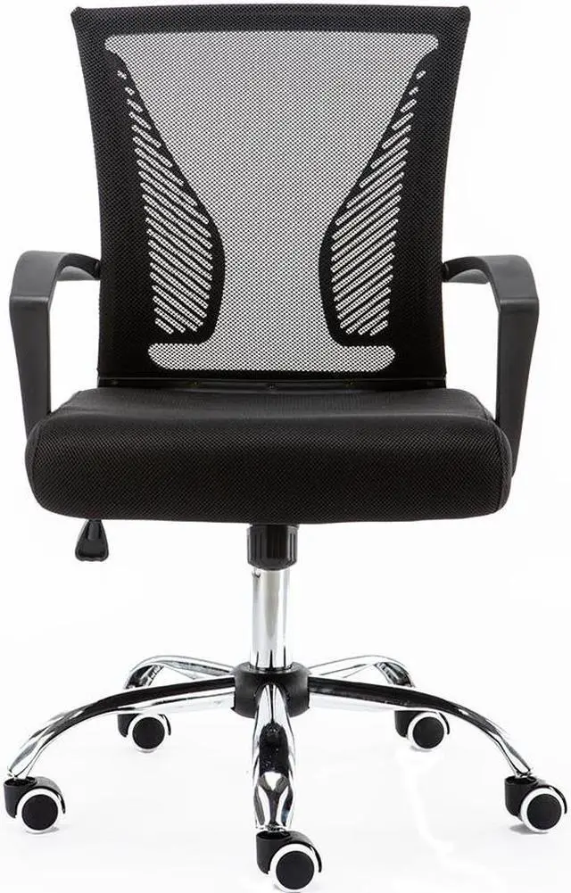 Alt view image 2 of 7 - Modern Home Zuna Mid-Back Office Chair - Black/Black