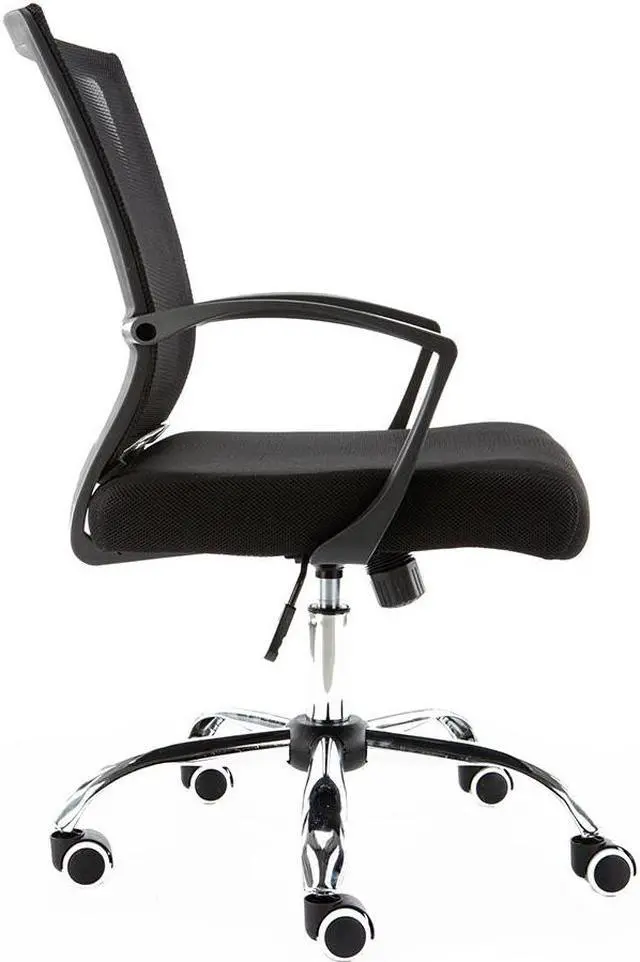 Alt view image 3 of 7 - Modern Home Zuna Mid-Back Office Chair - Black/Black