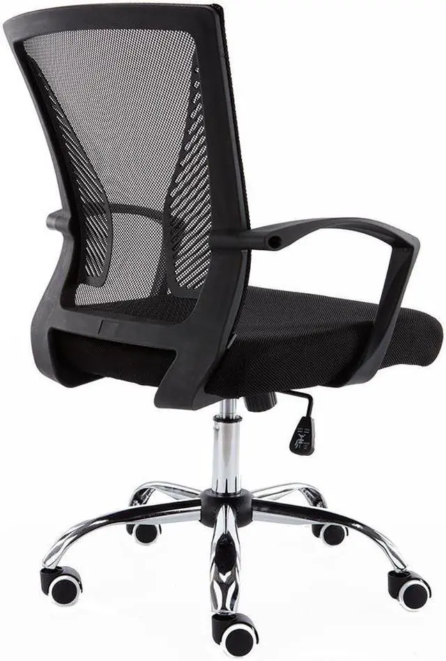 Alt view image 4 of 7 - Modern Home Zuna Mid-Back Office Chair - Black/Black