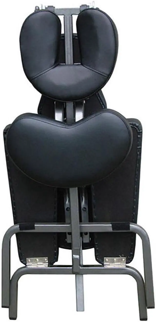 Alt view image 2 of 5 - Ataraxia Deluxe Portable Folding Massage Chair w/Carry Case & Strap - Charcoal Black