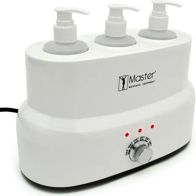 Main image of Master Massage 3 Bottle Oil/Lotion Bottle Warmer w/Auto-Temperature