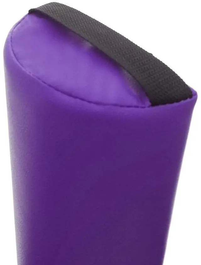 Alt view image 3 of 6 - 6" Diameter Deluxe Oversized Massage Table 25" Half Bolster - Purple