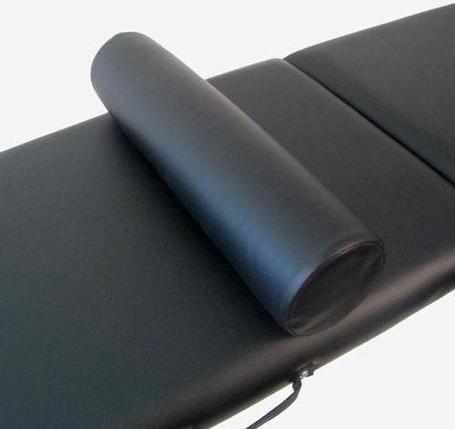 Alt view image 5 of 5 - 6" Diameter Deluxe Oversized Massage Table 25" Full Bolster - Black Charcoal