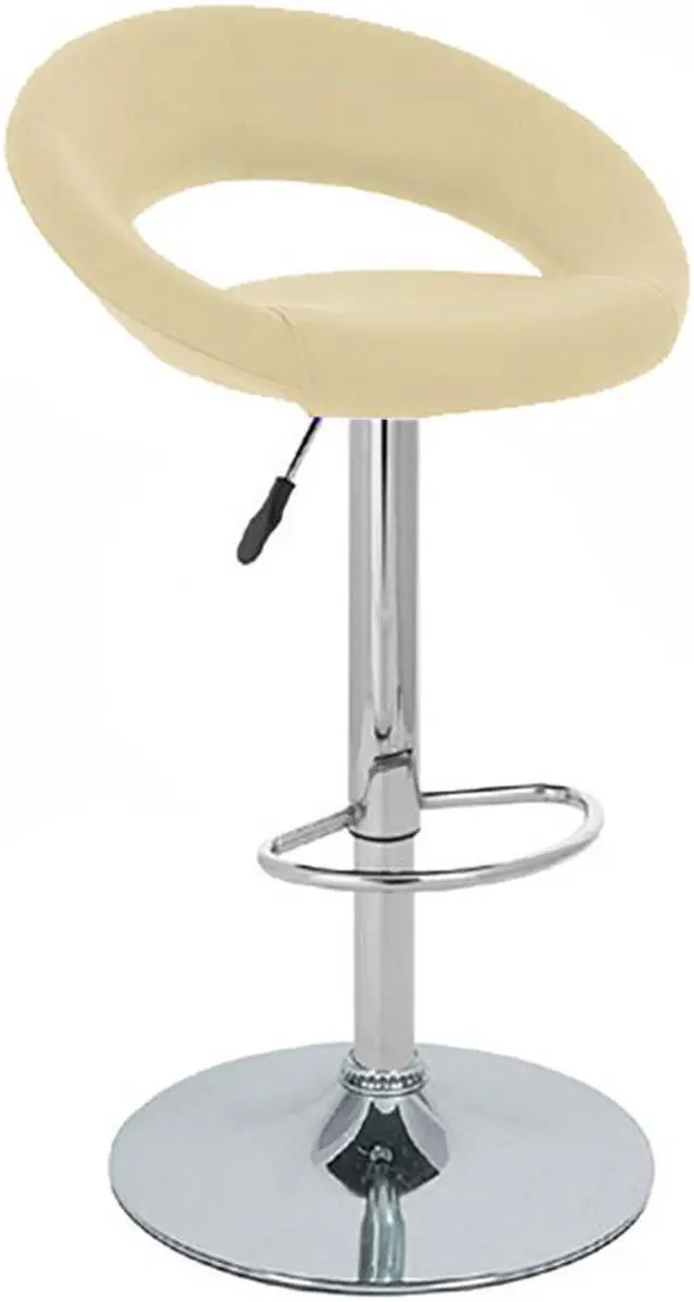 Main image of Set of 4 Modern Home Rho "Leather" Contemporary Adjustable Height Counter/Bar Stool (Toffee)