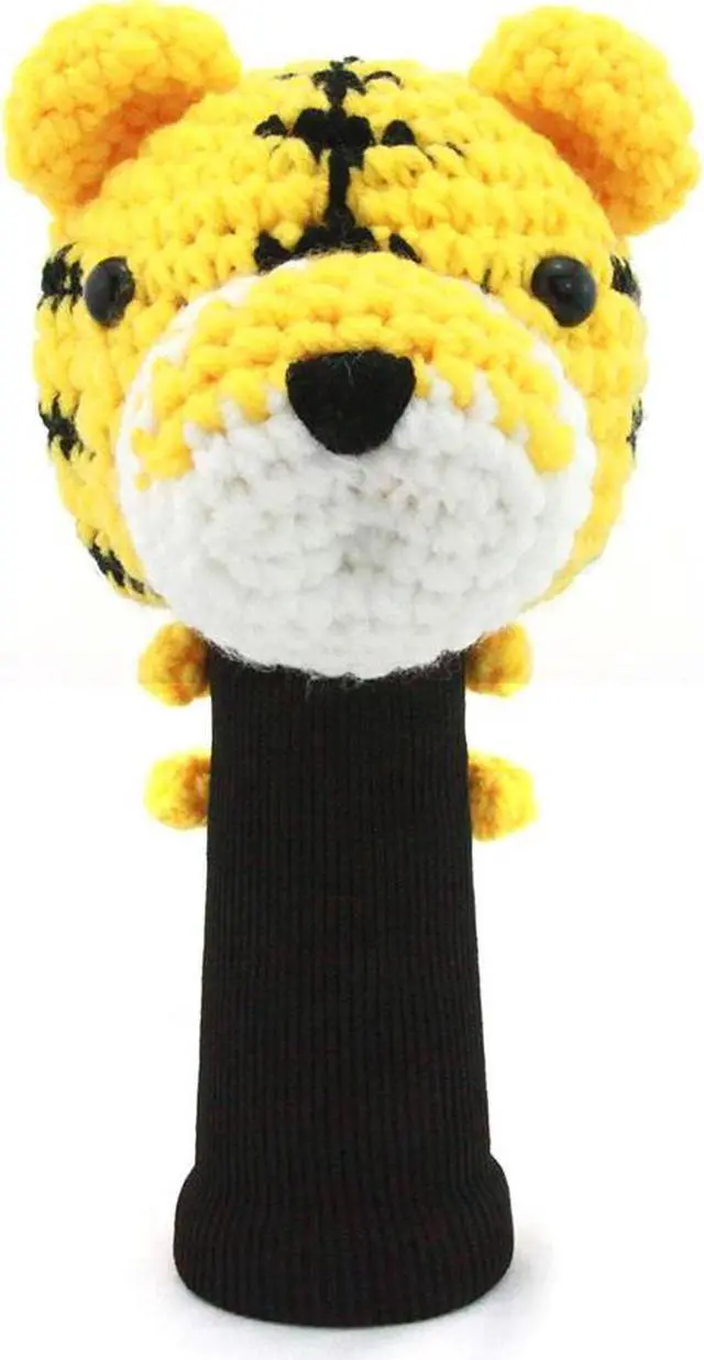 Alt view image 2 of 3 - StitchHead Hand Stitched Yarn Animal Driver/Wood Head Cover (Tiger)