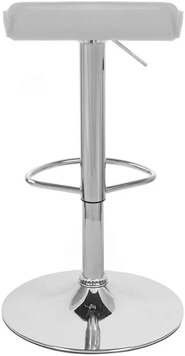 Alt view image 4 of 8 - Modern Home Sigma Contemporary "Leather" Adjustable Height Barstool