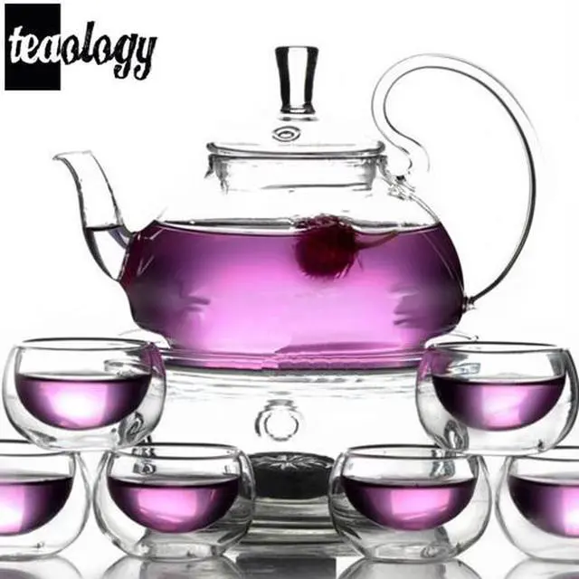 Alt view image 5 of 7 - Teaology Fiore Borosilicate Blooming Teapot and Glass Set