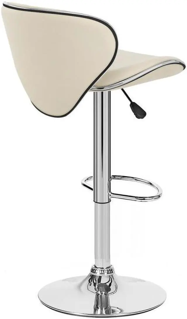 Alt view image 3 of 7 - Modern Home Kappa Contemporary Adjustable Height Counter/Bar Stool (Coffee Brown)
