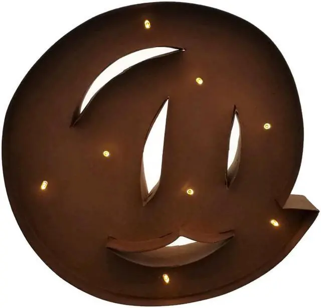 Main image of Rustic Vintage 11" Decorative LED Light Glow Letters - @ Symbol