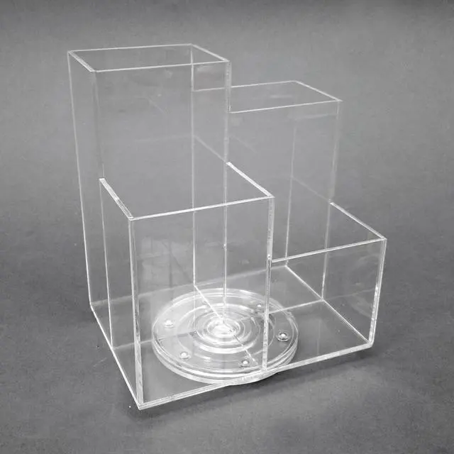Alt view image 5 of 5 - OnDisplay Sky Rotating Acrylic Cosmetic/Makeup Organizer Tray