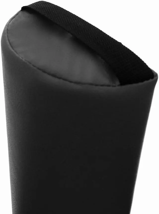 Alt view image 3 of 5 - 6" Diameter Deluxe Oversized Massage Table 25" Half Bolster - Charcoal Black