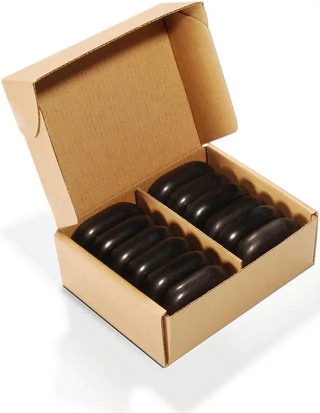 Alt view image 2 of 4 - Royal Massage 12pc Medium Basalt Hot Stone Set E