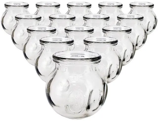 Main image of Royal Massage Glass Fire Cupping Jars Thick Glass Cupping Set 4 Sizes Vacuum Cupping Glass Fire Cupping Jars with Finger Grips (#4 - Set of 15)