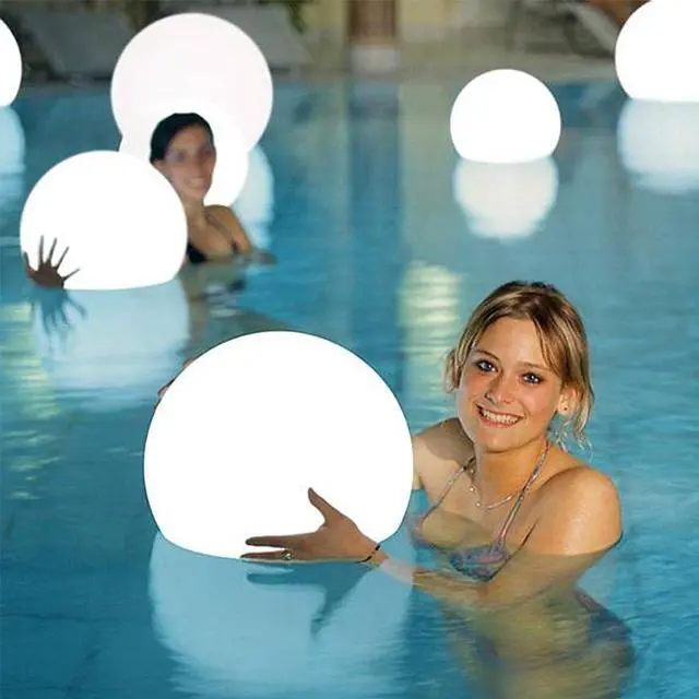 Alt view image 5 of 5 - Modern Home Deluxe Floating LED Glowing Sphere w/Infrared Remote Control (8")