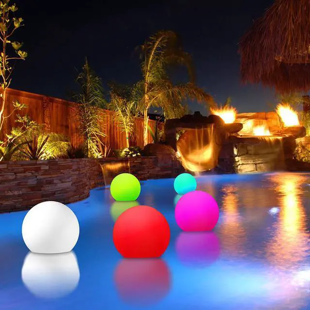 Alt view image 2 of 5 - Modern Home Deluxe Floating LED Glowing Sphere w/Infrared Remote Control (8")