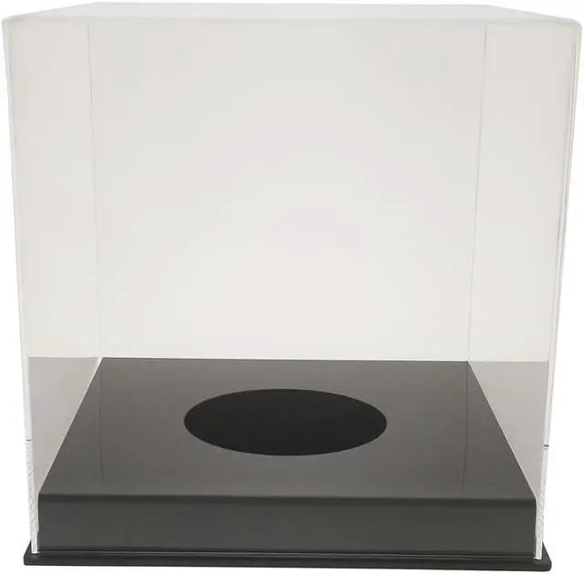 Alt view image 4 of 5 - OnDisplay Deluxe Acrylic UV-Protected Basketball/Soccer Ball Display Case - Black Base