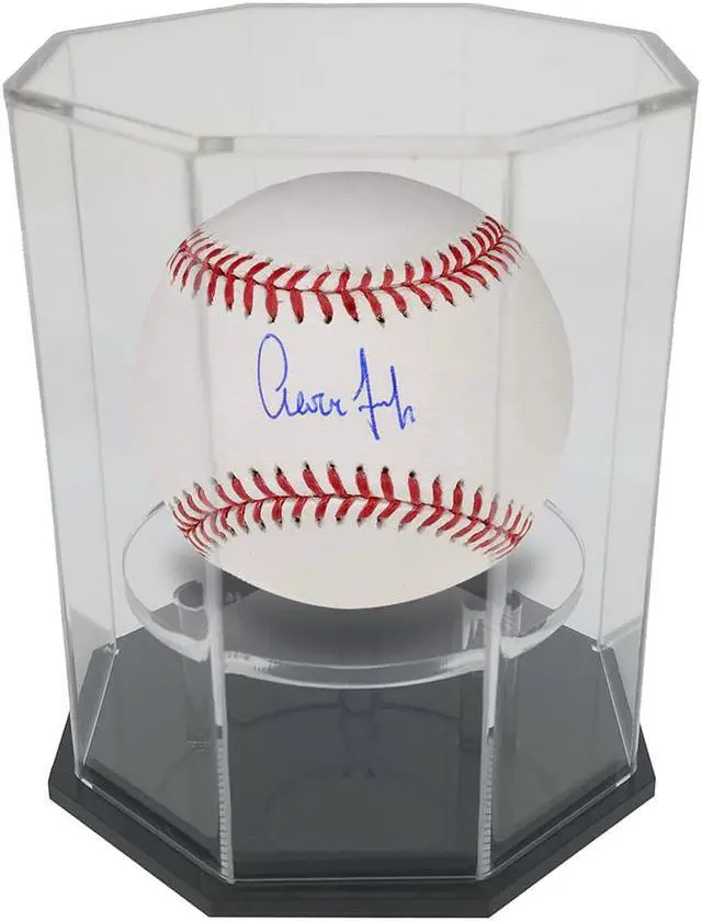 Alt view image 2 of 4 - OnDisplay Deluxe UV-Protected Baseball/Tennis/Softball Display Case - Octagon Black Base
