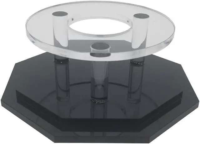 Alt view image 3 of 4 - OnDisplay Deluxe UV-Protected Baseball/Tennis/Softball Display Case - Octagon Black Base