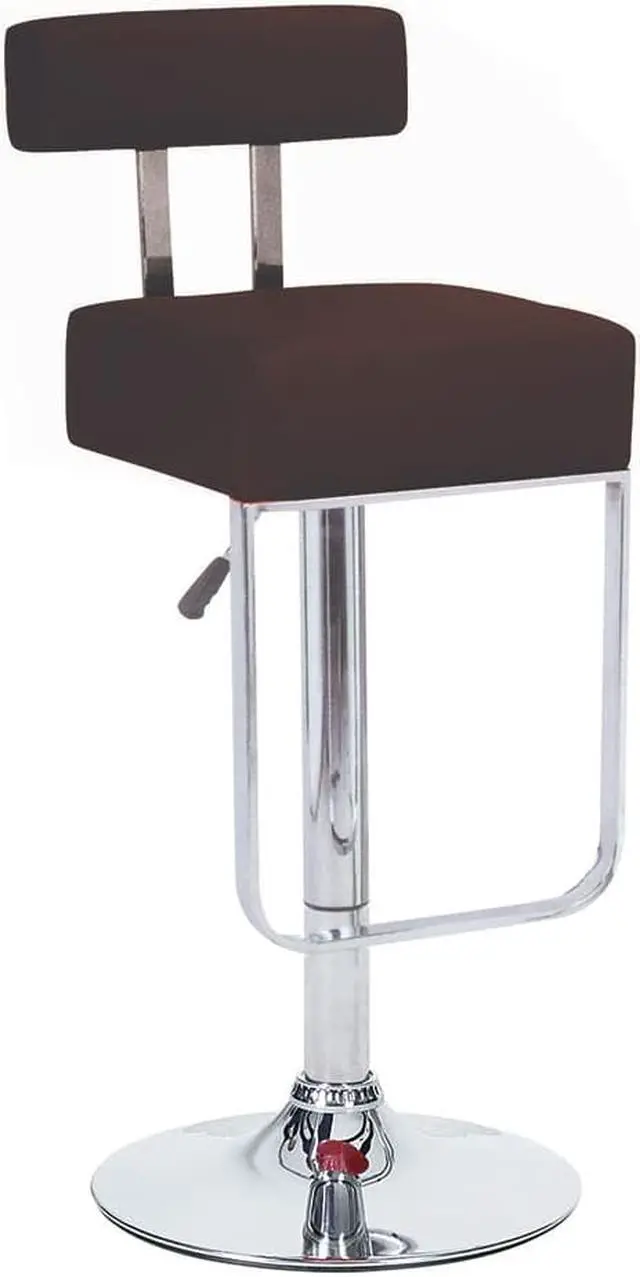 Main image of Set of 4 Modern Home Blok Contemporary Adjustable Height Counter/Bar Stool (Coffee Brown)