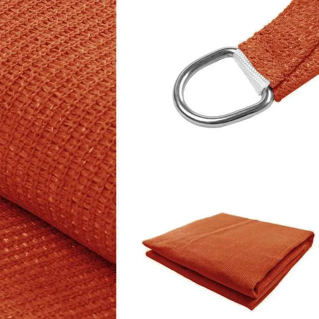 Alt view image 3 of 4 - Modern Home Sail Shade Square  - 16.5' x 16.5' UV Sun Blocking Canopy (Terra)