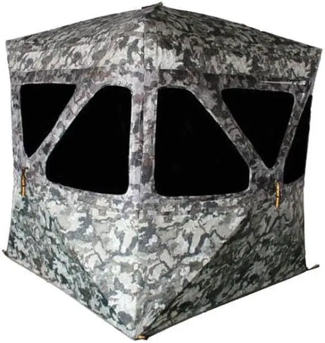 Alt view image 2 of 3 - Muddy MUD-INFBLND3 Infinty 3 man Pop-Up Blind with Shadow Mesh Windows