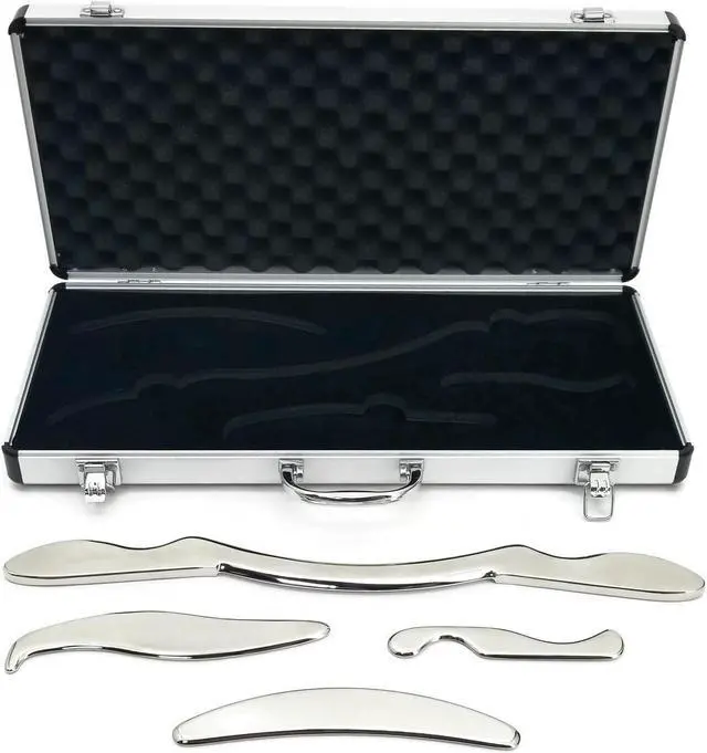 Alt view image 6 of 7 - Royal Massage Stainless Steel IASTM Gua Sha Scraping Massage Tool - Soft Tissue Mobilization Long Bar